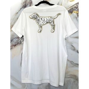 PINK Large Sequin Tee